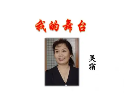 《我的舞台》ppt完美版