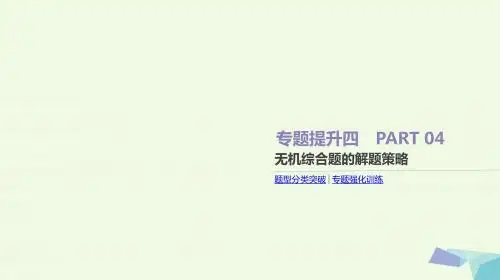 2018高考化学大一轮复习方案(题型分类突破+专题强化训练)专题提升四 无机综合题的解题策略教案 苏教版