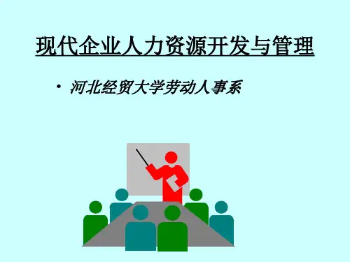 现代企业人力资源开发与管理培训课程