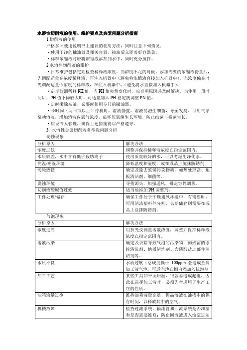切削液使用指南