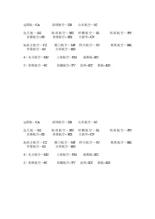 二字代码