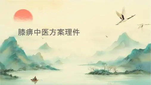 膝痹中医方案护理课件