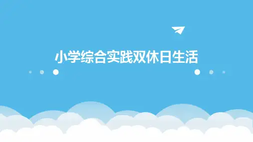小学综合实践双休日生活课件ppt