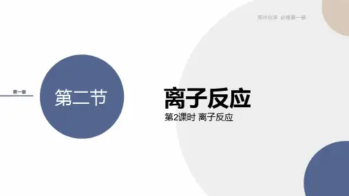 2024-2025学年高中化学-人教版-必修第一册-第一章第二节第2课时离子反应