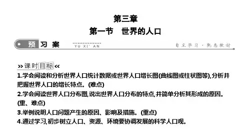 2019年湘教版七年级上册地理课件：3.1 世界的人口(共14张PPT)