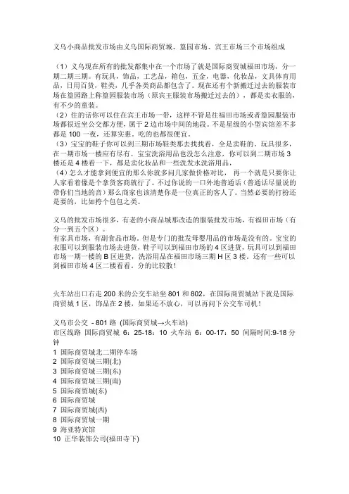 义乌批发市场