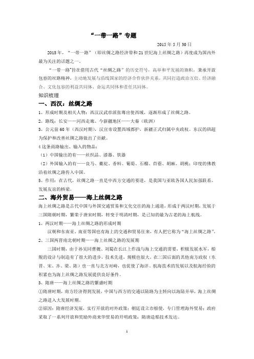 一带一路专题