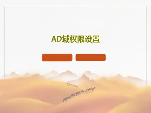 AD域权限设置共29页文档