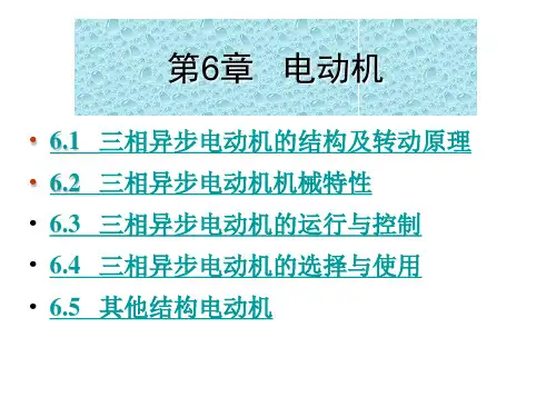 6三相异步电动机学习课件PPT