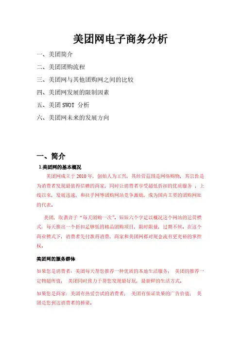 [VIP专享]美团网电子商务分析