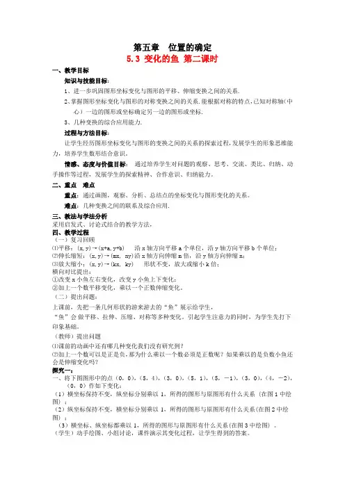 变化的鱼2教案