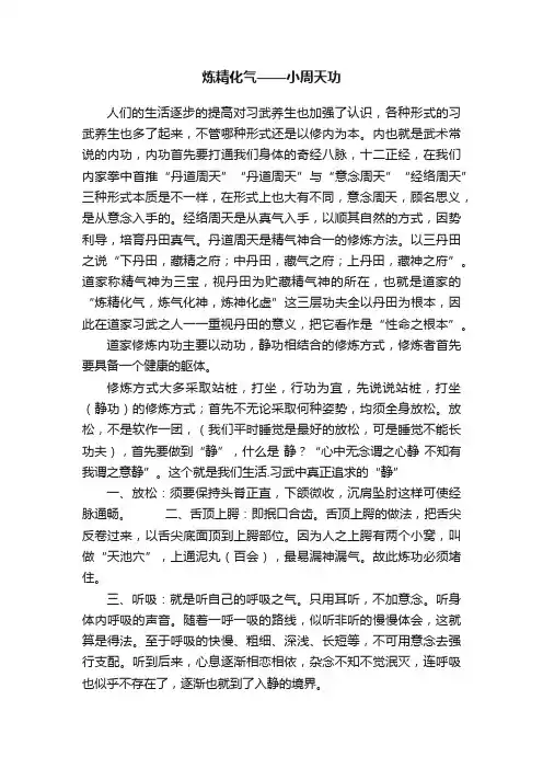 炼精化气——小周天功