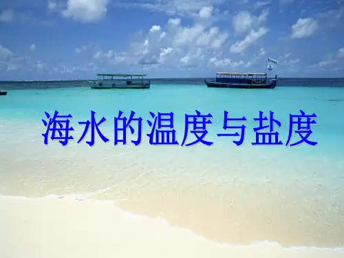 海水的温度与盐度PPT下载