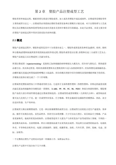 塑胶产品注塑成型工艺