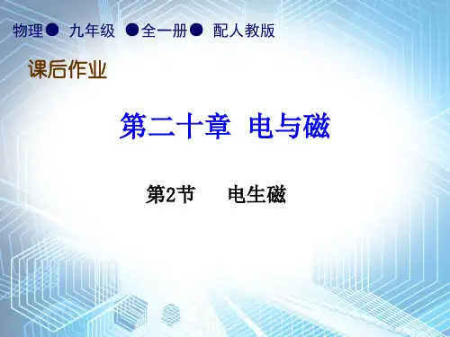 第20章第2节  电生磁—2020秋人教版九年级物理全一册作业课件(共16张PPT)