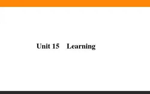 Unit 15 Learning 高考【北师大版】英语一轮复习PPT-完美课件