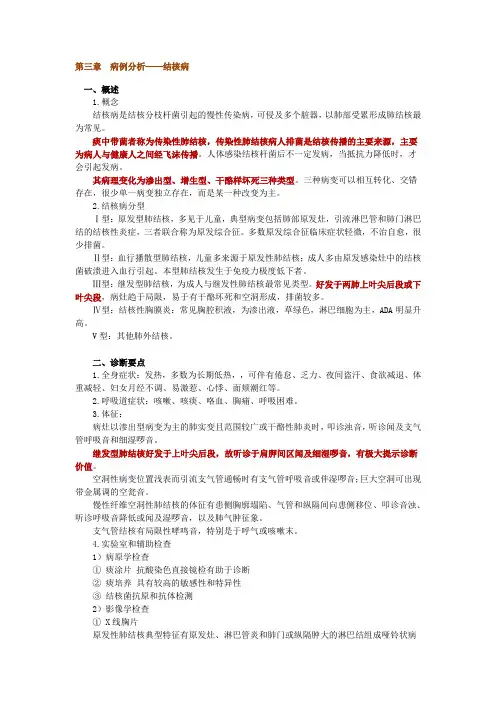 第三章 病例分析——结核病