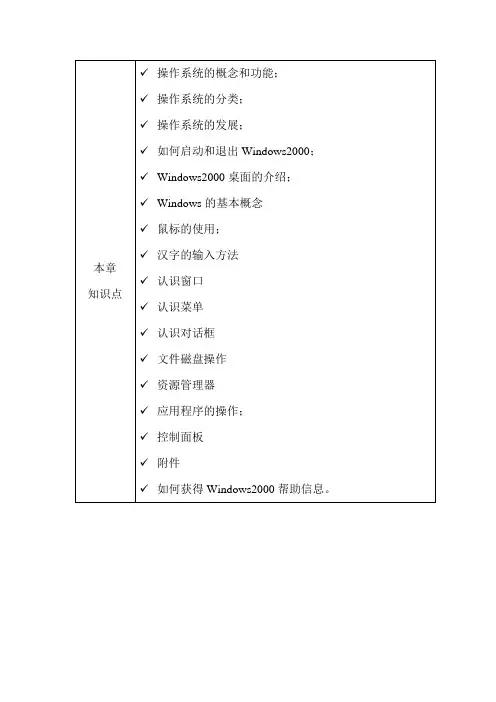 Windows2000教案