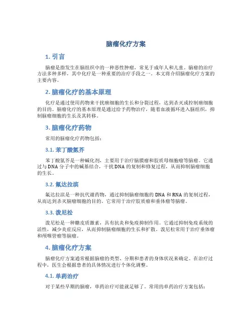 脑瘤化疗方案