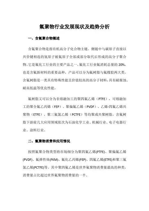 氟聚物行业发展现状及趋势分析