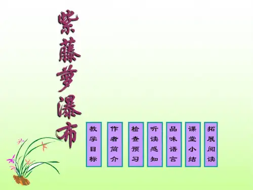 七年级语文紫藤萝瀑布1