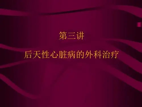 后心病 PPT课件