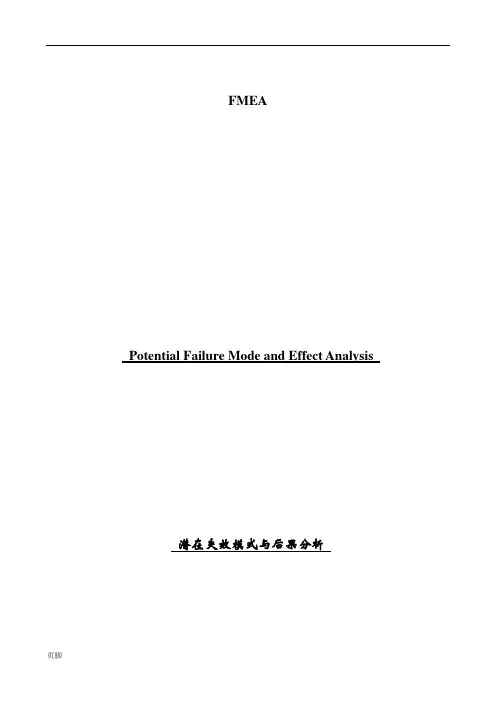 FMEA标准手册范本