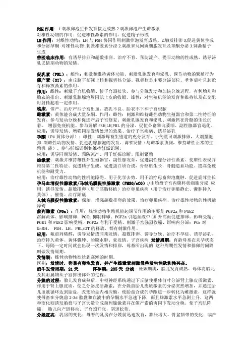 兽医产科期末重点