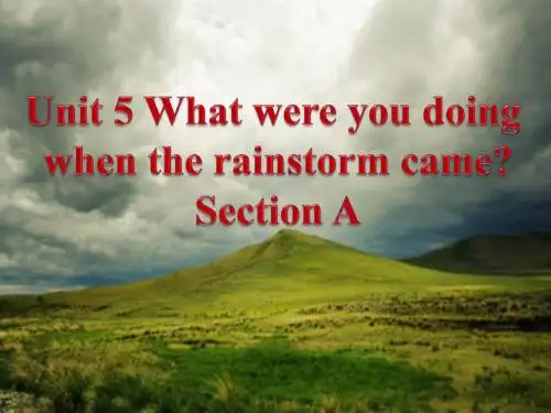 2014_新目标英语_八年级下_Unit_5_What_were_you_doing_when_the_rainstorm_came全单元