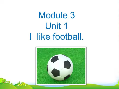 新外研版三年级英语下册Module 3 Unit 1 I like football 课件3