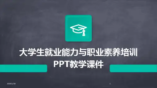 大学生就业能力与职业素养培训PPT教学课件(2024)