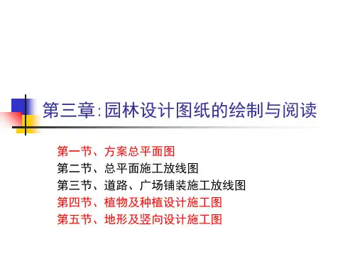 园林设计图纸绘制与阅读