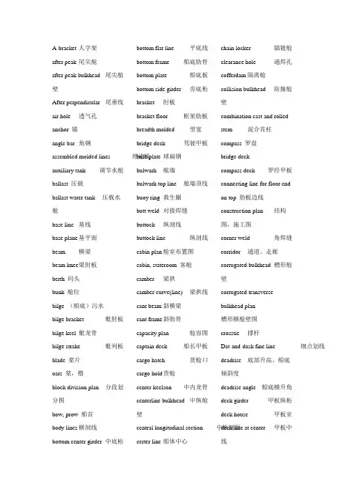 船舶词汇