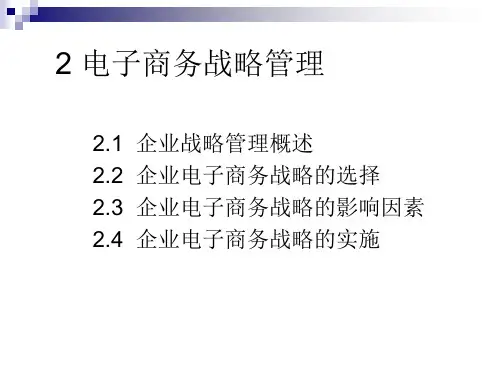 《电子商务战略管理》PPT课件