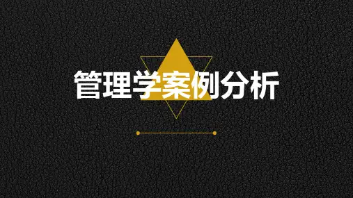 管理学案例分析