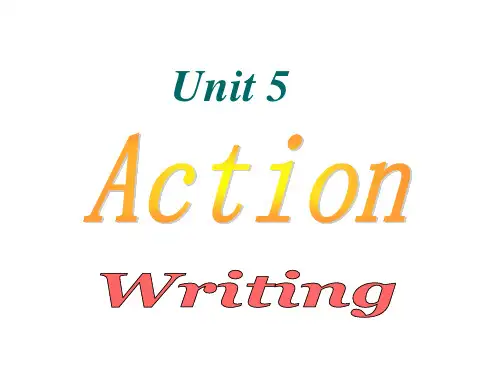 九年级英语上册 Unit 5 Action Period 6 writing课件 