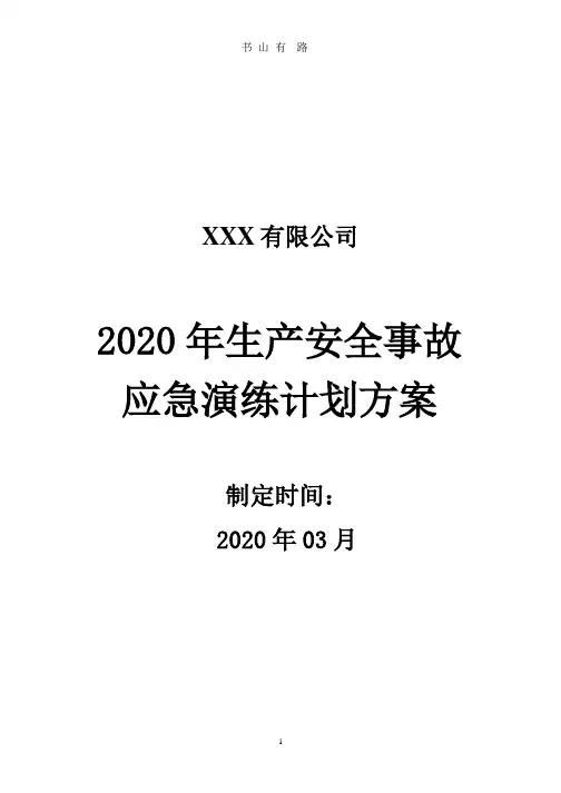 酒精泄漏应急演练方案.pptx
