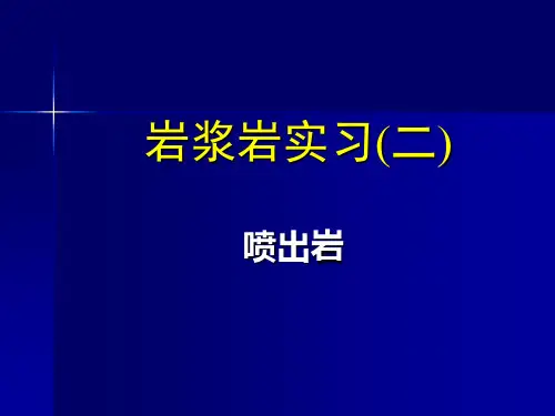 矿物岩石学课件 岩浆岩实习(二)课堂
