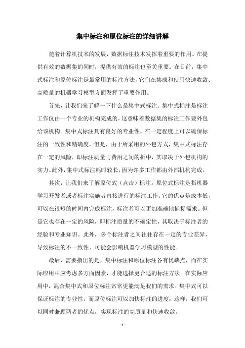集中标注和原位标注的详细讲解
