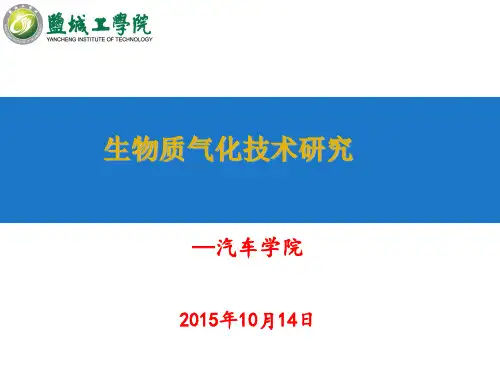 能源环境与生物质能应用生物质气化