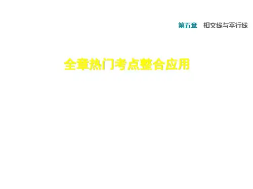 人教版七年级数学下册课件：第五章全章热门考点整合应用 (共31张PPT)