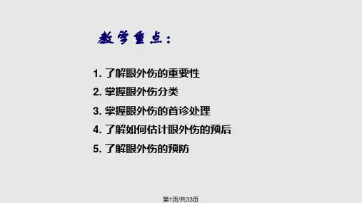 眼外伤教学PPT课件