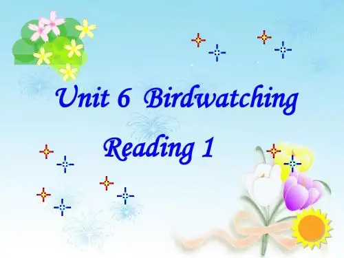 牛津译林版八年级英语上册 Unit 6 Bird watching Reading 1课件4