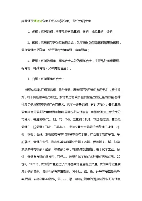 铜分类