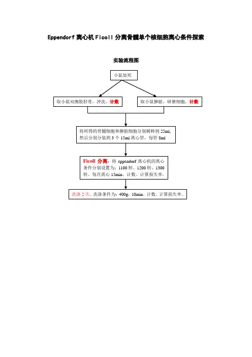 Ficoll实验最佳条件确定
