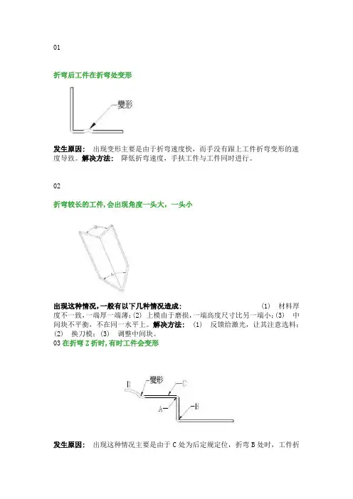 钣金折弯常见问题和解决方法