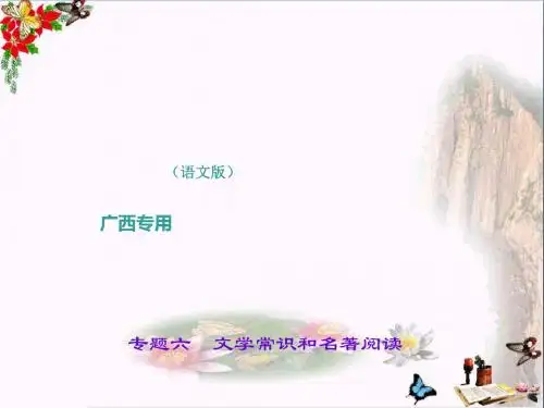 中考语文(广西语文版)总复习第2部分：积累与运用 PPT课件 (25份)10