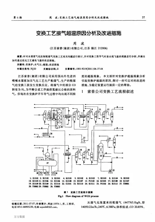 变换工艺接气超温分析及改进措施