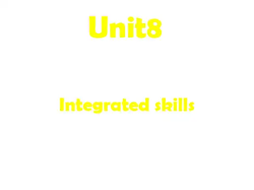 牛津译林英语 七年级上册Unit8 Integrated skills(共25张PPT)