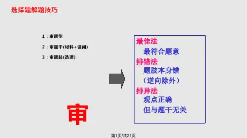 初中历史与社会答题方法指导PPT课件